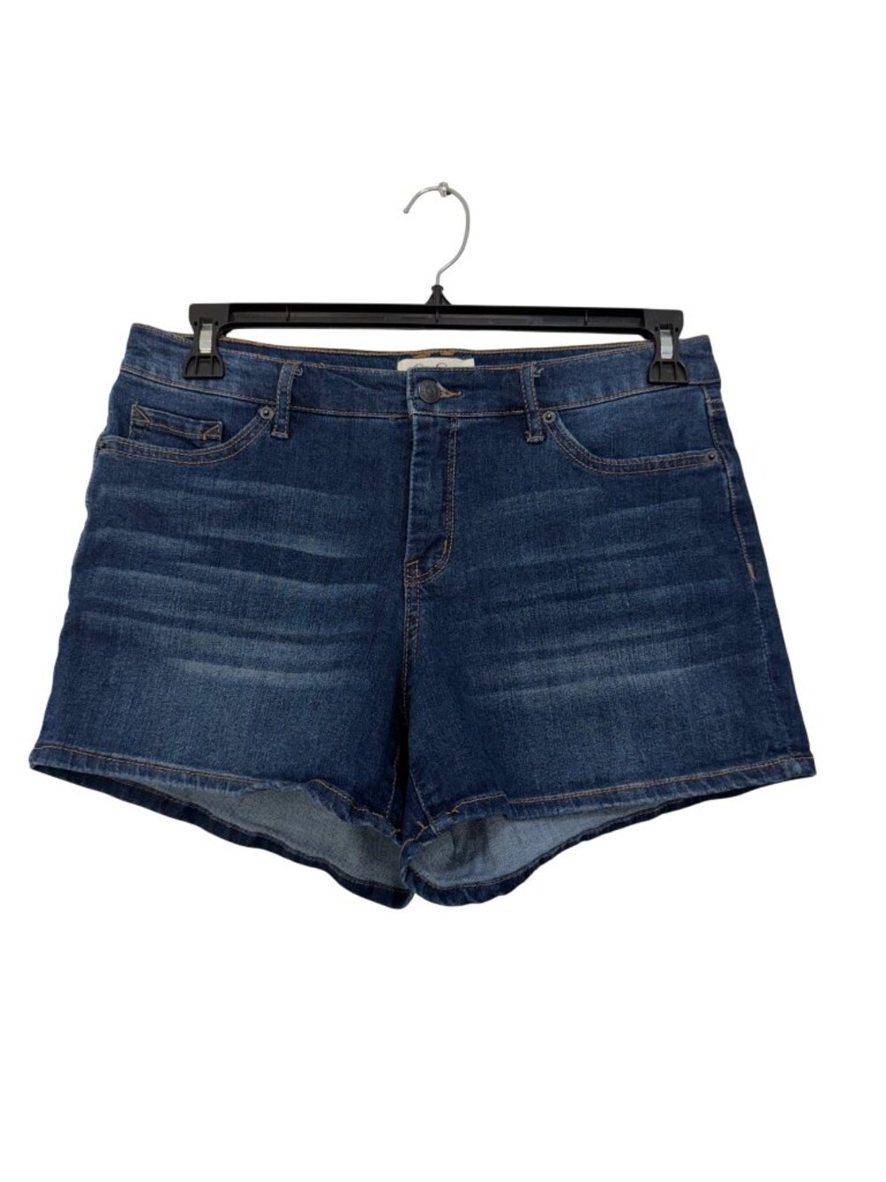 Jessica Simpson Forever Short Denim Jean Short SZ30 Medium Wash Stretch Mid Rise